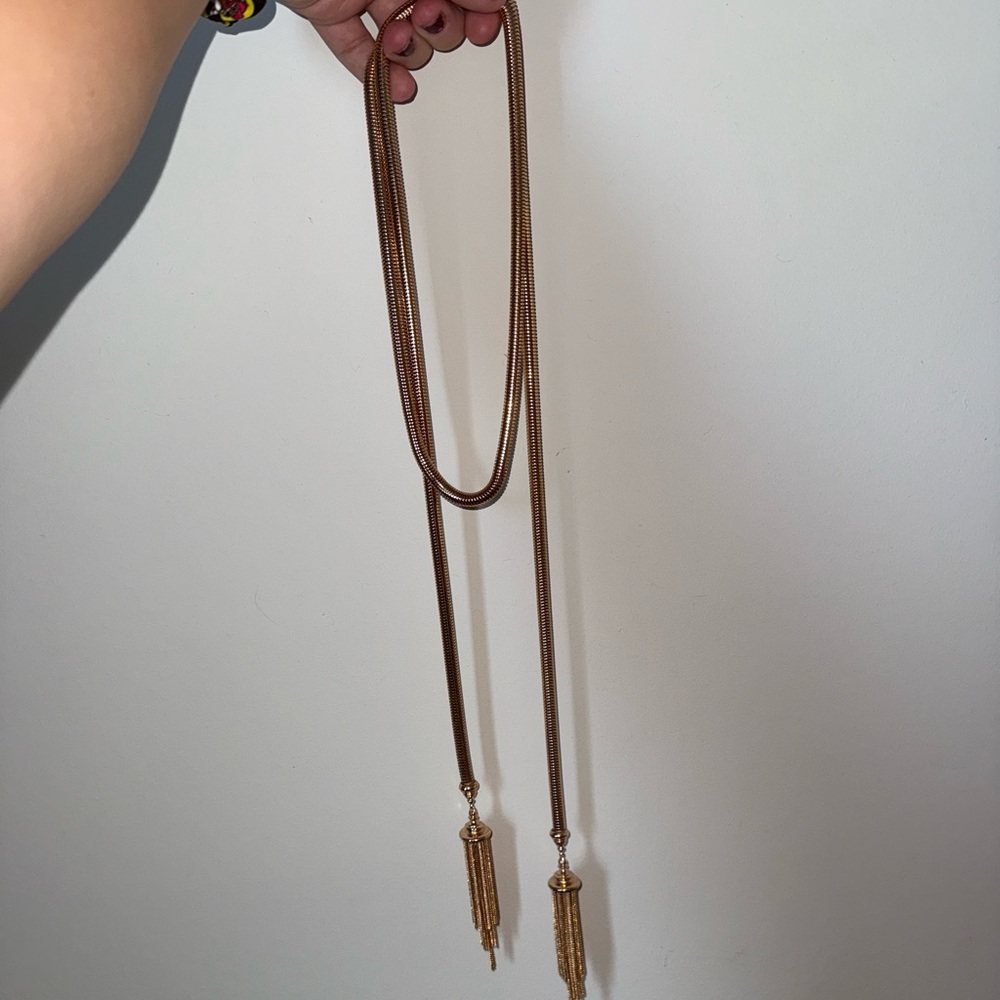 Kendra Scott Gold Tassel Necklace